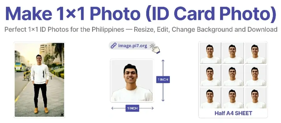 Make 1x1 Photo (ID Card Photo)