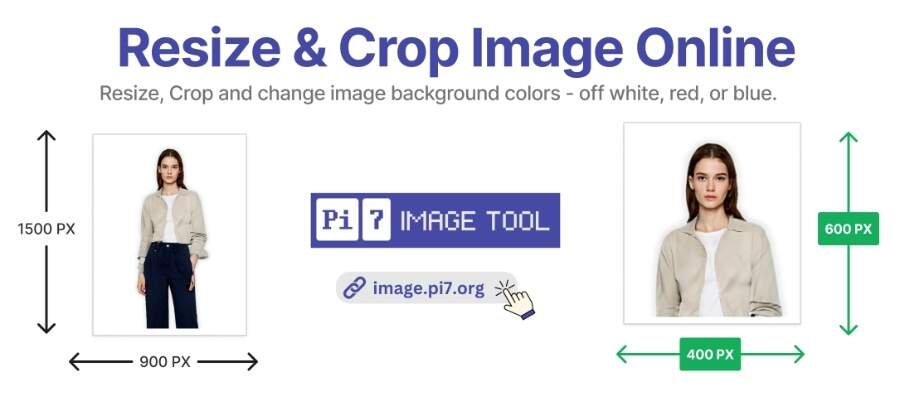 Resize & crop image online with pi7 image tool