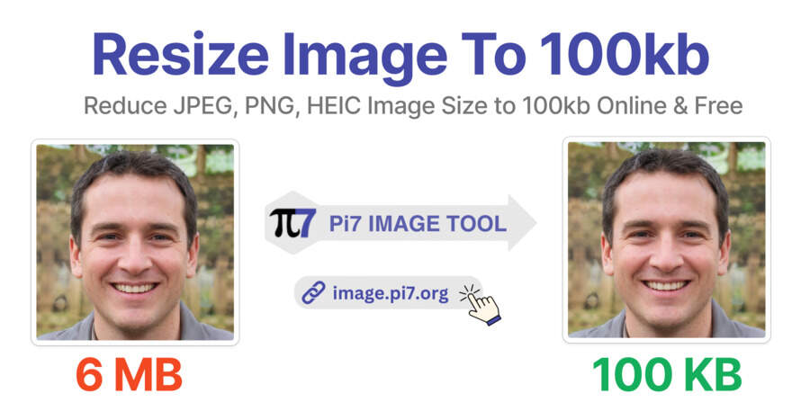 Resize Your Image to 100kb with Pi7's Image Tool in Free