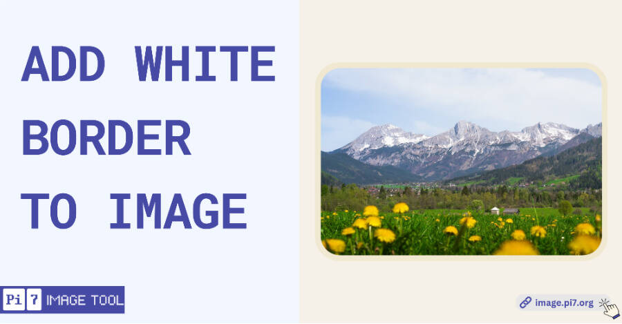 Add a white border to any photo 
