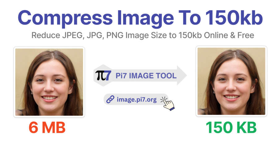 Reduce Image Size to 150kb With Pi7 Image Tool