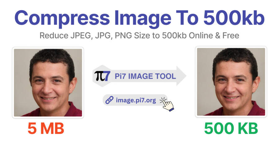 Reduce Image size to 500kb with Pi7 Image Tool