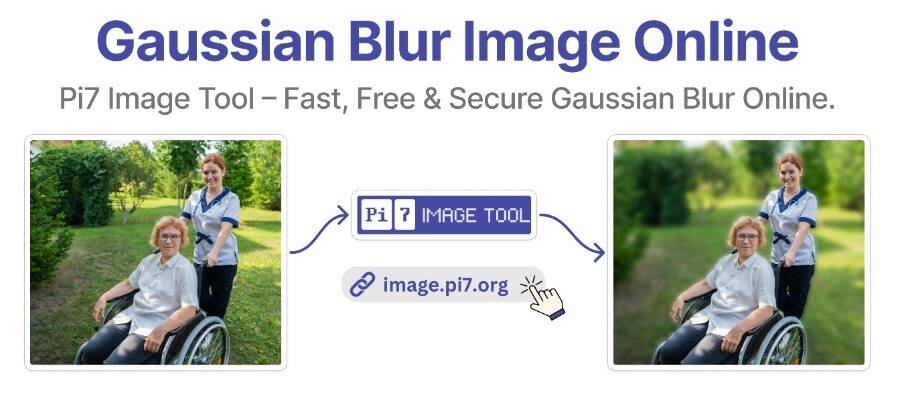 Gaussian blur your images with the Pi7 Image Tool