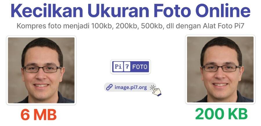 Kurangi ukuran foto secara online dengan pi7