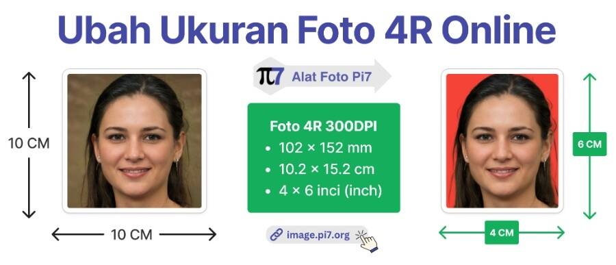 Ubah Ukuran Foto 4R dengan Alat Foto Pi7