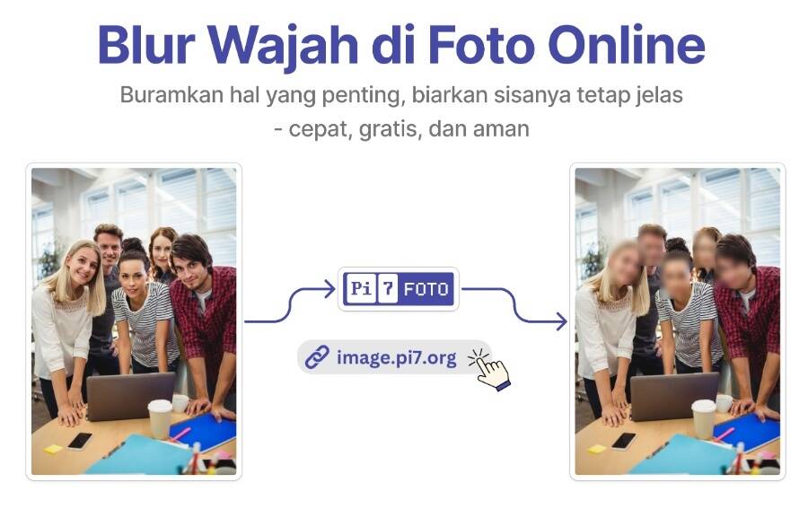 Blur wajah dalam foto dengan Pi7