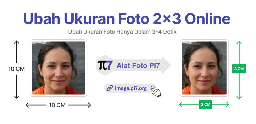 Ubah Ukuran Foto 2x3 dengan Alat Foto Pi7