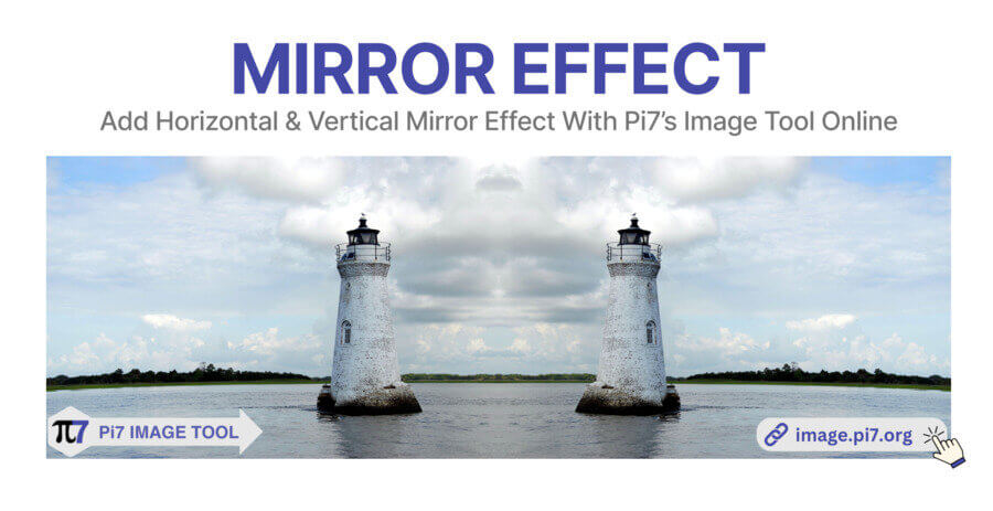 Add mirror effect on image online with Pi7 Image Tool