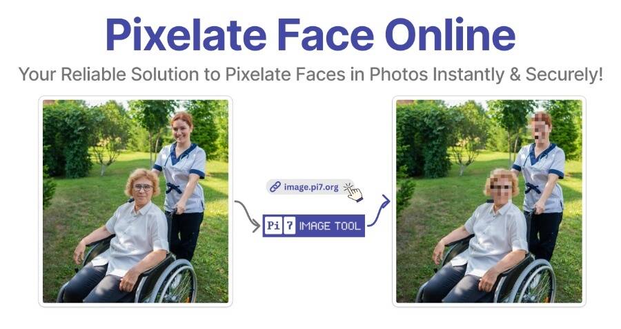 Pixelate faces in image with Pi7 Image Tool