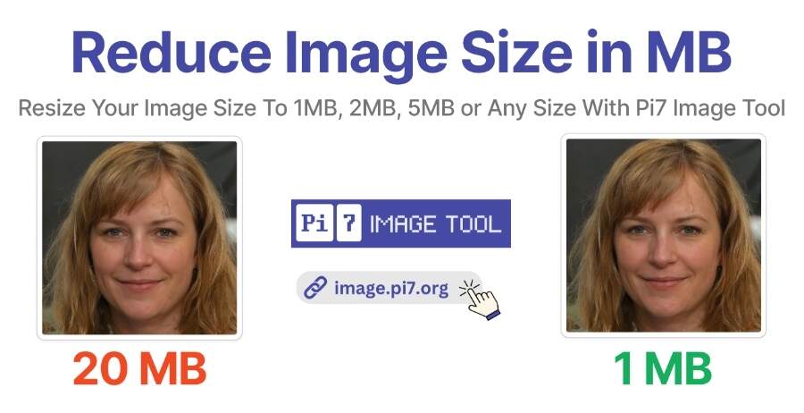 Reduce image size to 1MB, 2MB, 5MB or Any Size With Pi7 Image Tool