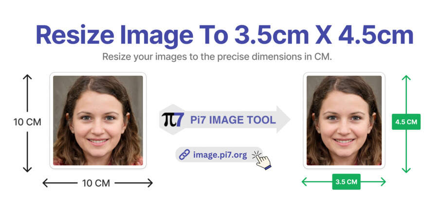 Resize Your Image to 3.5cm x 4.5cm with Pi7 Image Resizer